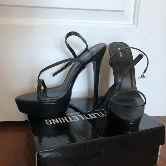 Platform 5" strappy heels - Picture 2 of 5